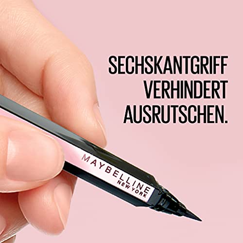 Maybelline New-York - Eyeliner Pinceau - Pointe Ultra-Flexible - Hyper Easy - Teinte : Noir Mat (801) (Lot de 2)