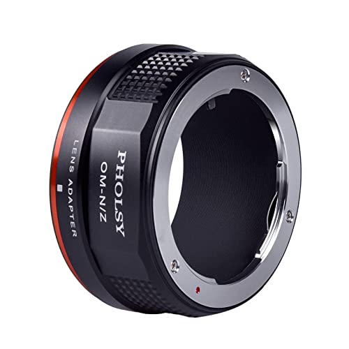 Pholsy Lens Mount Adapter Compatible With Olympus Zuiko Om Lens To Nikon Z Mount Camera Body Compatible With Nikon Z Fc, Z30, Z9, Z8, Z6 Ii, Z7 Ii, Z6, Z7, Z5, Z50 #TOP4