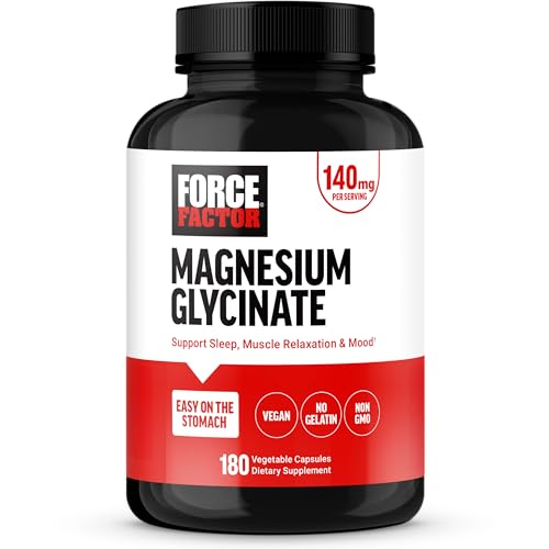 Force Factor Magnesium Glycinate Magnesium Supplement for Women & Men