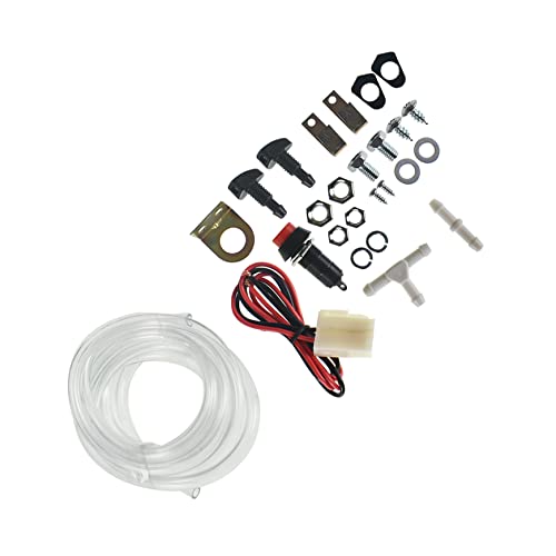 Silscvtt 12V Electric Motor Windshield Wiper With Washer Pump Kit Replacement For Polaris Ranger Rzr 570 800 900 1000 Turbo/Replacement For Can Am X3 / Replacement For Honda Pioneer #TOP3