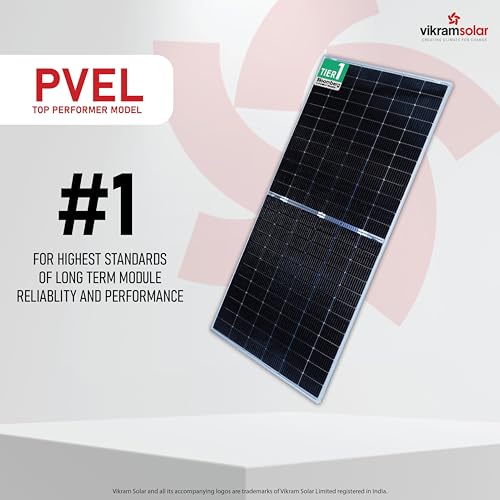 Image of Vikram Solar || Paradea High Efficiency Mono PERC PV Solar Module|| 540W-565WP|| M10 144 Half-Cut Cells|| 50V Voc|| 14.08A Isc|| 30 Years Performance Warranty|| Pack of 8~4.5KW