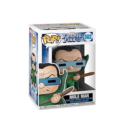 Funko Pop! Marvel: Fantastic Four - Mole Man - Figura de Vinilo Coleccionable - Idea de Regalo- Mercancia Oficial - Juguetes para Niños y Adultos - Comic Books Fans - Muñeco para Coleccionistas
