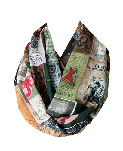 Etwoa Literary Book Covers Infinity Scarf Circle Loop Scarf4