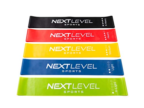 Nextlevel Sports Fitnessbänder 5er Set inkl Tragetasche Gymnastikband, Widerstandsband, Theraband für Yoga, Crossfit, Training, Home-Gym Nextlevel Sports Fitnessbänder 5er Set inkl Tragetasche Gymnastikband, Widerstandsband, Theraband für Yoga, Crossfit, Training, Home-Gym