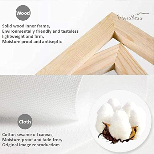 Wondbeau Stampa su Tela 5 Pezzi Dipinti Cinque