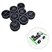 8PCS Toy Car Wheels RC Car Rubber Tire Wheel with Round Shaft Axles for RC Car Truck Robot DIY Model Toy Building Accessories (Style 1)