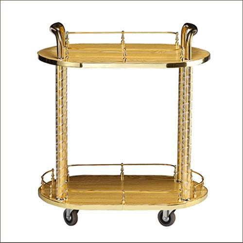 Ce Chariot de Service Mobile est destiné à l'hôtellerie-Restauration. Ce Chariot de Rangement Rond et Luxueux est idéal pour Les hôtels et Les Restaurants.