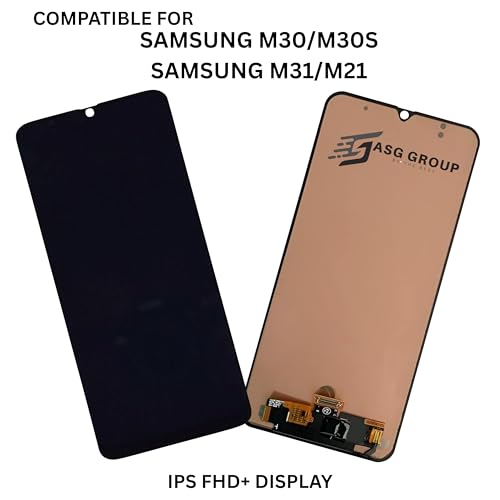 Image of Bezel-Less Display for Samsung Galaxy M30 / M30s / M31 / M21 | Full HD+ Super Screen Replacement | Original Quality Black Display with Touch Digitizer | Durable Mobile Display Combo