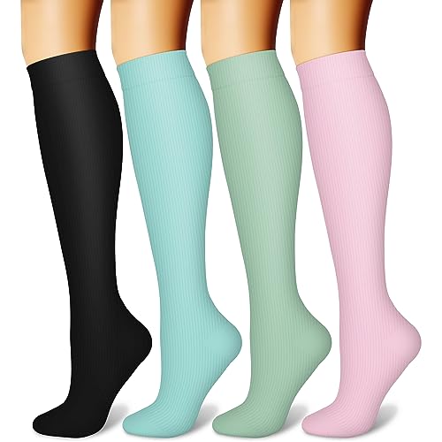 Image of Copper Compression Socks (3 Pairs), 15-20 mmhg is BEST Athletic & Medical for Men & Women, Running, Flight, Travel, Nurses - Boost Performance, Blood Circulation & Recovery