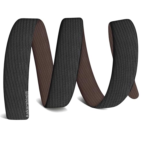 Image of Genuine Italian Leather Reversible Belt Strap Only for Men | No Hole | Without Buckle | Adjustable Cut-to-Fit | Black & Brown | 1.3 Inches Wide