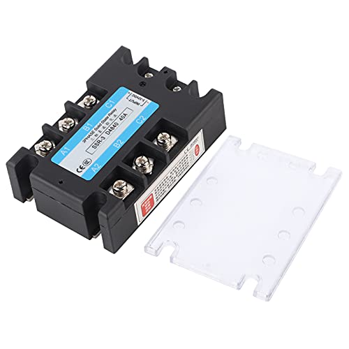 Relais à État Solide Triphasé SSR 40A DC AC 480V avec boîtier ABS haute fiabilité