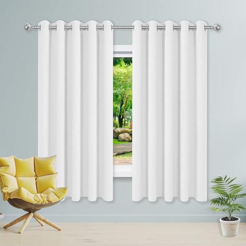 Rideaux occultants design moderne blanc 150x205 cm isolant de qualité