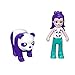 Polly Pocket GTM58​ Flip & Find Panda Compact, Flip Feature Creates Dual Play Surfaces, Micro Doll, Panda Figure & Surprise Reveals, Great Gift for Ages 4 Years Old & Up, 10.0 cm*5.0 cm*9.0 cm