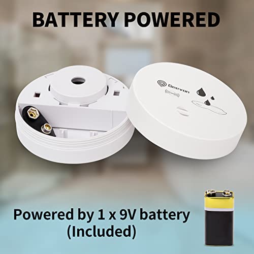 Geevon 2 Pack Water Leak Detector, 100Db Water Sensor Alarm Flood Detector For Basements, Bathrooms, Laundry Rooms, Kitchens, Garages, And Attics, Water Alarm Battery-Operated (Battery Included) #TOP3