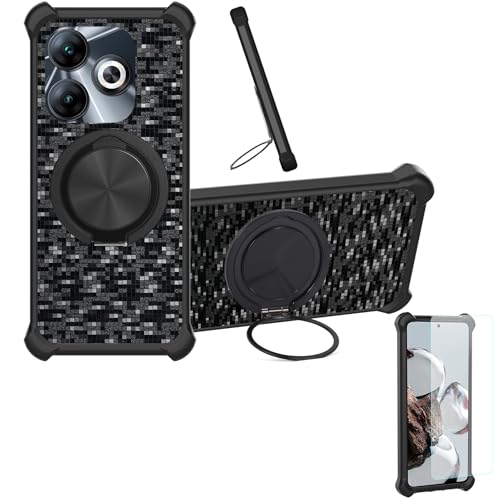 �Ή� Philips S6210 �P�[�X Phone Case [1�� 9H+�d�x���� �K���X�t�B����][360°��]���X�^���h�A�}�O�l�b�g��]CX-11-HEI