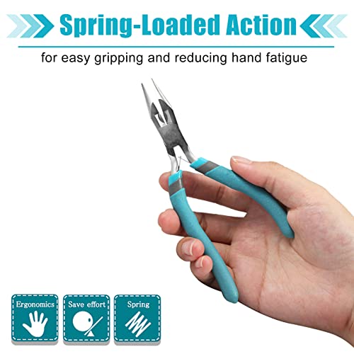 SPEEDWOX 6 Inches Long Nose Pliers with Cutter Mini Jewelry Pliers Small Wire Cutters Professional Jewelry Making Tool Beading Hobby Craft DIY Supplies - Image 4