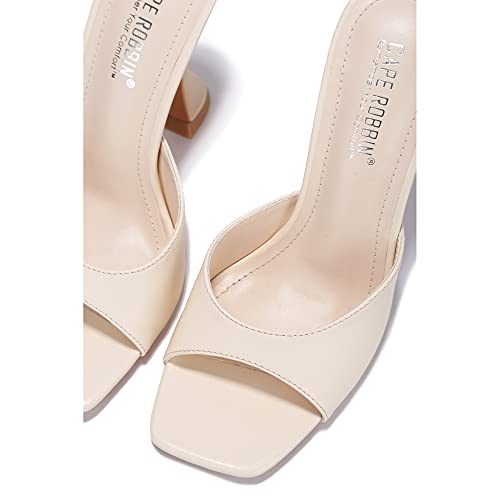 Image of Cape Robbin Lithe Sexy High Heels for Women, Square Open Toe Shoes Heels
