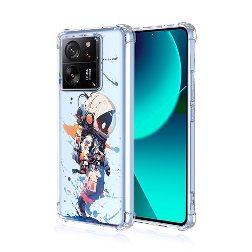 WOKEZ Transparent Telefonfodral för Xiaomi 13T/13T Pro - Stötsäkert