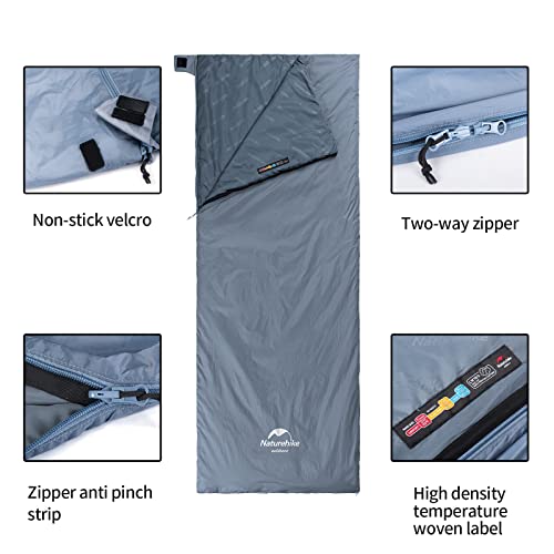 Naturehike Envelope Sleeping Bag – Ultralight Portable, Waterproof, Compact,Comfortable with Compression Sack - 3 Season Sleeping Bags for Traveling, Camping, Hiking, Outdoor Activities… - Image 5