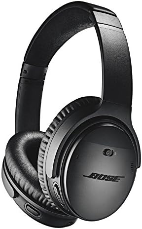Bose QuietComfort 35 II Noise Cancelling Bluetooth - Wireless, Over Ear Headphones with Built in Microphone and Alexa Voice Control, Black, Standard Headphone Size