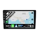 BXLIYER Android 12 IPS Universal Autoradio - 4G+64G - Integrato DSP/Carplay/Android Auto - LED Camera + MIC - DAB Volante 360-Camera Fast-Boot WIFI Bluetooth5.0 AHD Split-Screen - 9 Pollici 2 Din