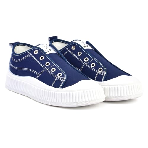 Image of YOHO Cruise Women's Without Lace Trendy Stylish Canvas Slip-On Sneakers (SoS)