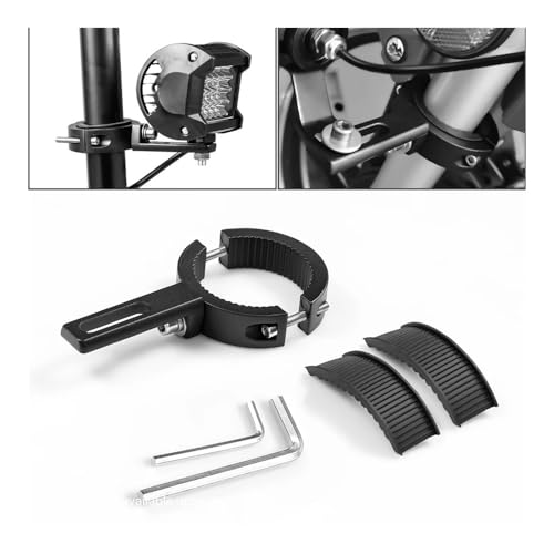 Fixation phare pour fourche moto et support antibrouillard réglable - 2