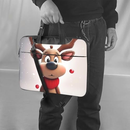 Bolso maletín para laptop 15.6 pulgadas con diseño de reno miniatura 2