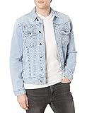 True Religion Men's Jimmy Big T Denim Jacket, Light Offset, Large