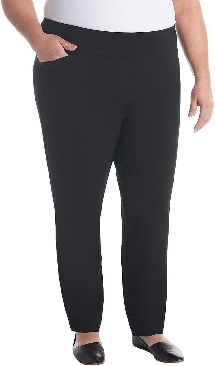 Dalia Women's Pull-On Ponte Pant 4-Way Stretch Fabric