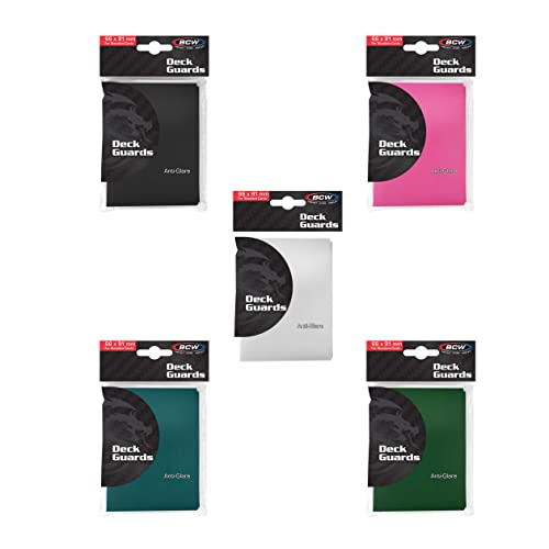 Bcw Double Matte Deck Guard Color Combo Pack - 5 Pack #TOP7