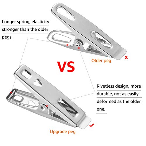 Vipbuy 001 60 Pcs Strong Stainless Steel Clothes Pins Metal Laundry Clips thumb #4