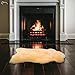 Medical Sheepskin Pad for Sensitive Skin and Bed Sores | Lambskin Rug | Natural Wool | Real Fur Pelt | Warm and Super Soft | Stress and Pain Relief | Washable | Size - Large