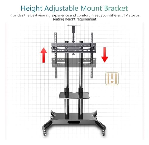 Soporte móvil para TV ajustable con ruedas miniatura 5