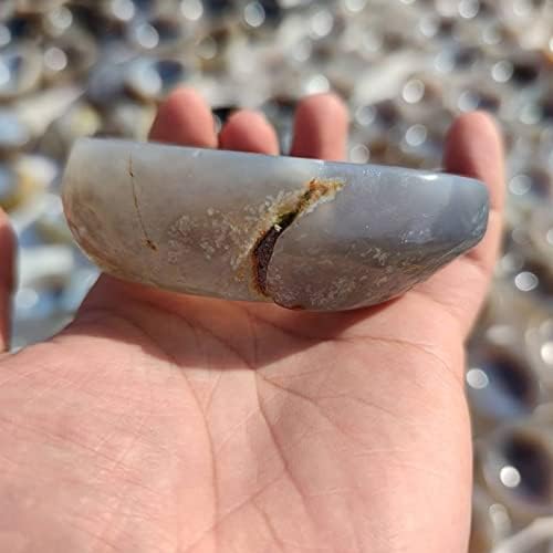 天然クリスタル 1個 天然クリスタル瑪瑙ボウル クリスタル ホームデコレーション クリスタルストーン