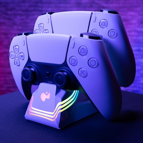 Double chargeur Pdp Afterglow Wave pour PS5 - vue 8