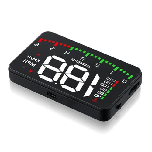 Tacómetro RPM HUD A900 con Monitor de Voltaje y Temperatura