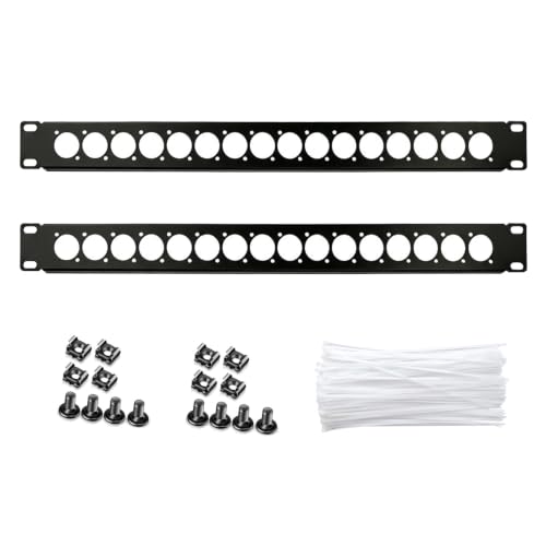 1U XLR Rack Mount Panel