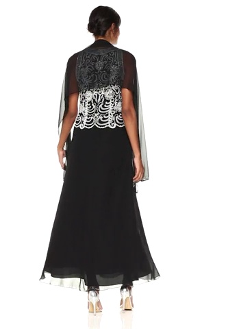 j kara long dresses J Kara Women's Beaded Jacket Dress