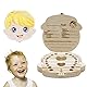 Creativee Zahnbox für Kinder, Aufbewahrungsbox für Babyzähne Speichern in Holzaufbewahrungsbox, Laub-Erinnerungsbox, personalisierbar