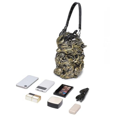 Sac bandoulière bête mythique en relief pour vos sorties chic