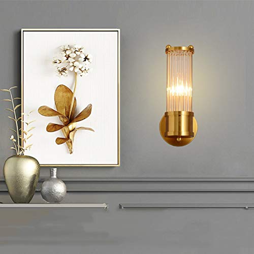 Lámpara de pared de cristal de lujo con destellos de luz brillante 3