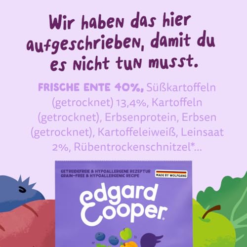 Edgard & Cooper Hundefutter trocken Getreidefrei für Large Adult Hunde (12kg), frische Ente mit extra Glucosamin, Natürliche, hypoallergene Rezeptur, nie Fischmehl-7