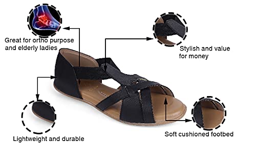 Image of DOCTOR EXTRA SOFT Women's Sandals Ortho Care Orthopaedic Diabetic Daily Use Dr Sole Footwear Casual Stylish Chappals Slippers for Ladies & Girl's K-537