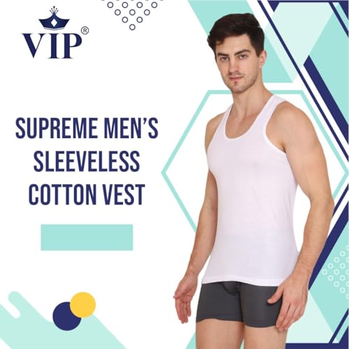 VIP Supreme Men's Cotton Vest (Pack of 3) - Image 2