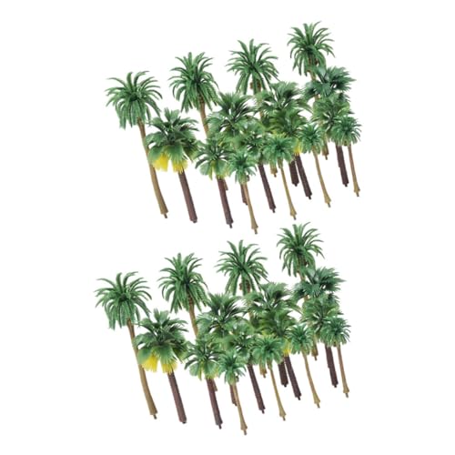 HEALSOPTHY 36個 模型樹木 ミニチュア風景用 砂テーブル用 リアルな細工 軽量コンパクト 建築ジオラマ 道模型景観装飾