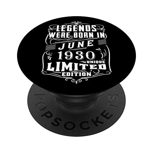 Cumpleaños Junio 1930 Edición Limitada Regalo Legend June PopSockets PopGrip Intercambiable