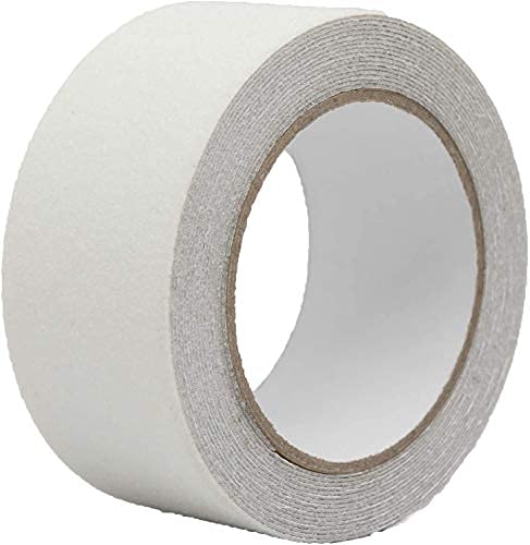 IKTU White/Clear Anti Slip Safety Grit Non Slip Tape - Highest Traction Safety for Kids, Elderly and Pets, Indoor (50mm x 5 Meters) (B08X4TDL1B) Amazon Price History, Amazon Price Tracker