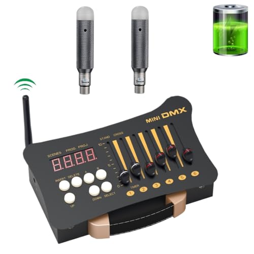 Fiegcit DMX512 Rg[[Xe[W DJ ƖRg[[ DJ oho[o[nEXp[eB[ (1 CXR\[ + 2 obe[V[o[)