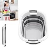 UISEBRT Cesto plegable para la colada de polipropileno y TPE, de 26 L, con asas,...